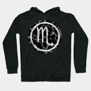 Black Marble Zodiac - Scorpio Hoodie